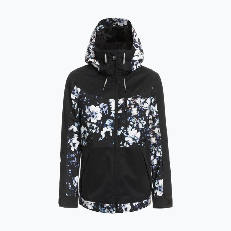 Giacca da snowboard donna ROXY Presence Parka true black black flowers 14