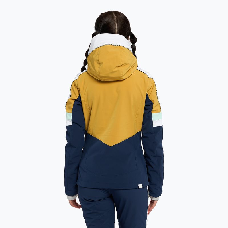 Giacca da snowboard donna ROXY Peak Chic Softshell miele 4
