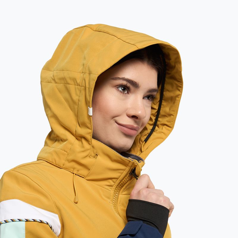 Tuta da snowboard donna ROXY Peak Chic miele 5