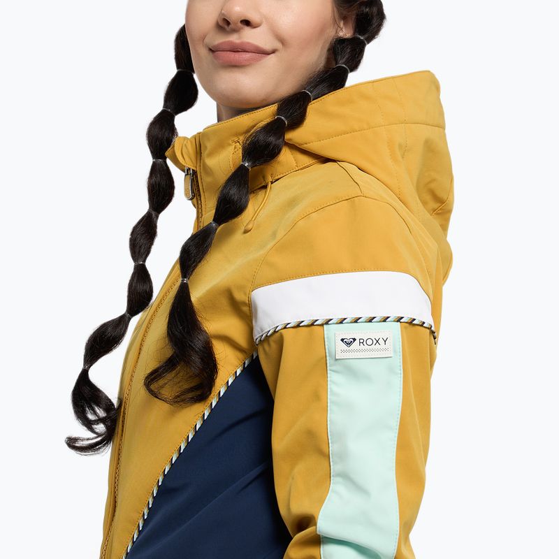 Tuta da snowboard donna ROXY Peak Chic miele 7