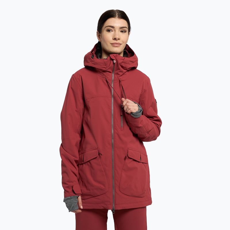 Giacca da snowboard donna ROXY Stated Warmlink rosso mattone