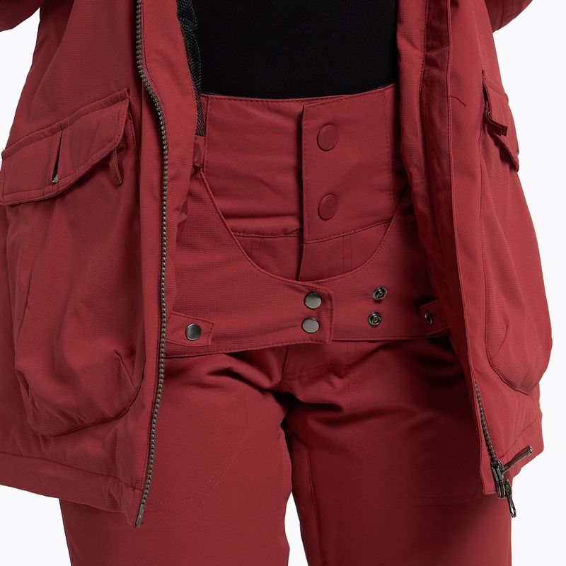 Giacca da snowboard donna ROXY Stated Warmlink rosso mattone 11