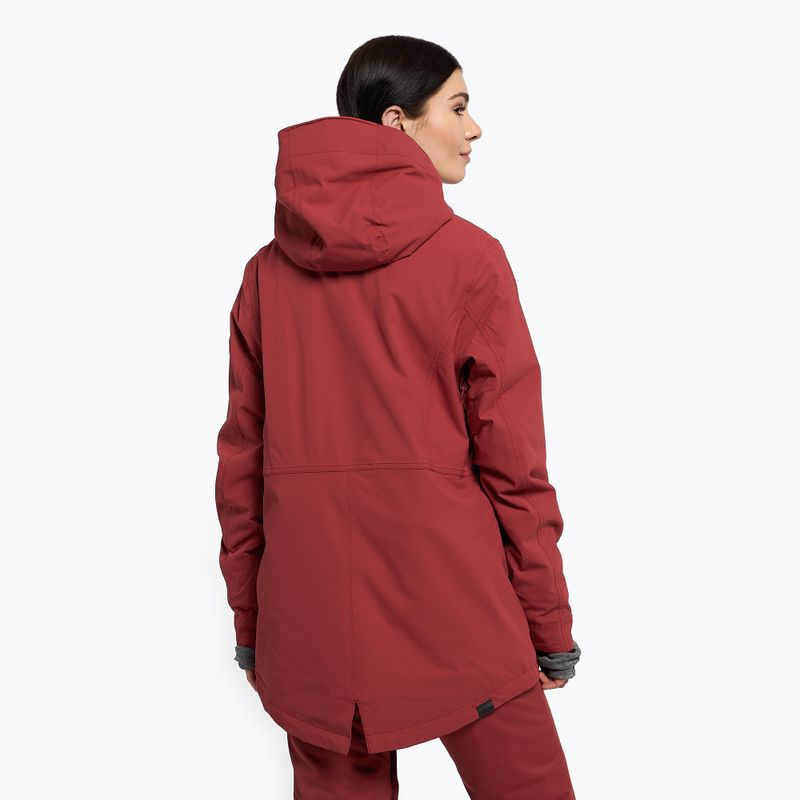 Giacca da snowboard donna ROXY Stated Warmlink rosso mattone 4