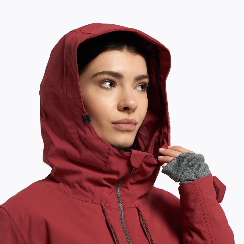 Giacca da snowboard donna ROXY Stated Warmlink rosso mattone 5
