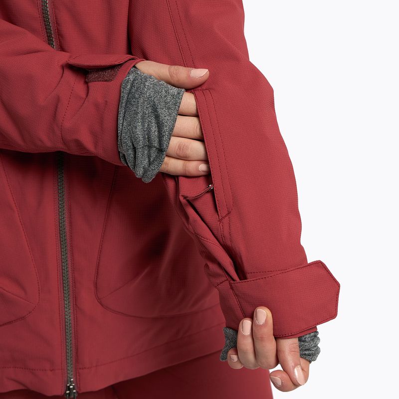 Giacca da snowboard donna ROXY Stated Warmlink rosso mattone 8