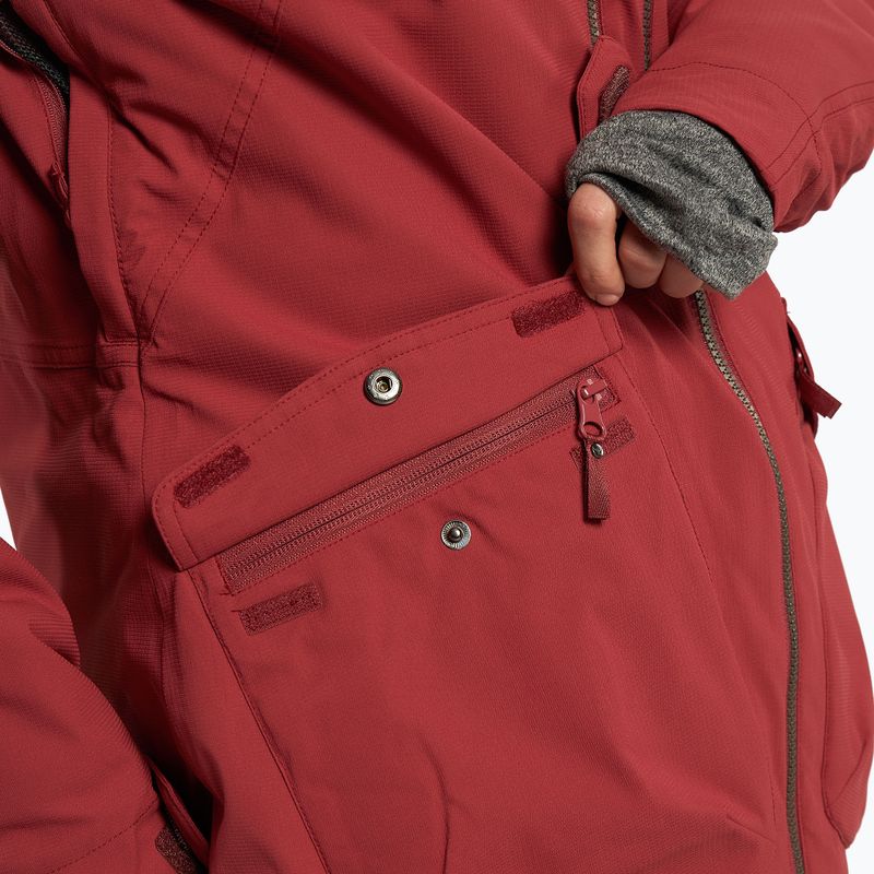 Giacca da snowboard donna ROXY Stated Warmlink rosso mattone 9