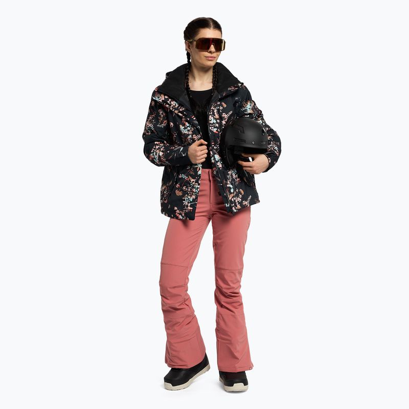 Giacca da snowboard donna ROXY Jetty true black tropical cyanotype 2