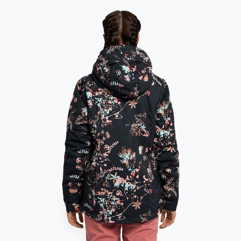 Giacca da snowboard donna ROXY Jetty true black tropical cyanotype 4