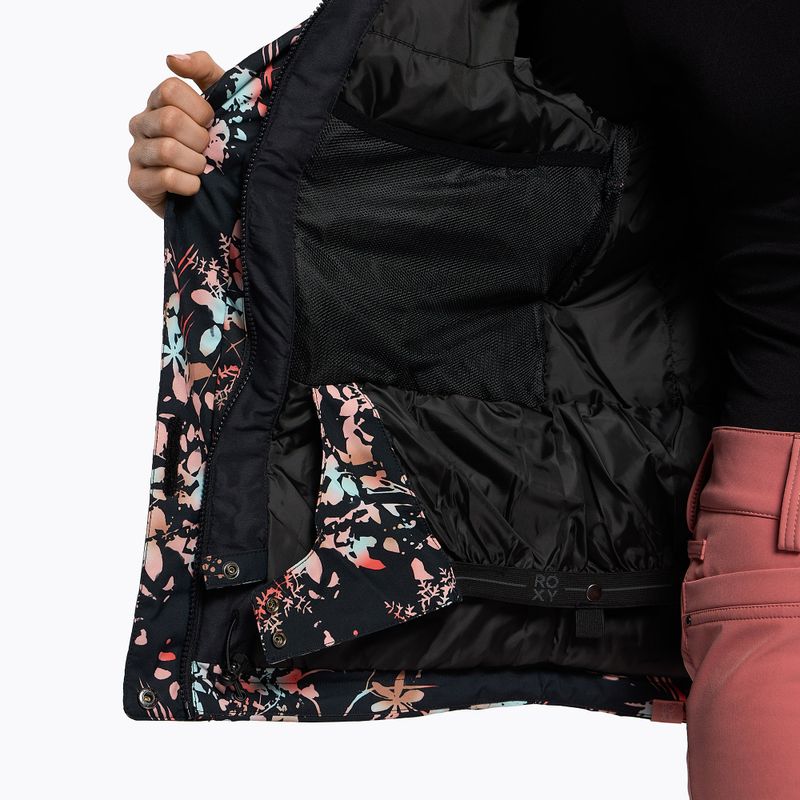Giacca da snowboard donna ROXY Jetty true black tropical cyanotype 9