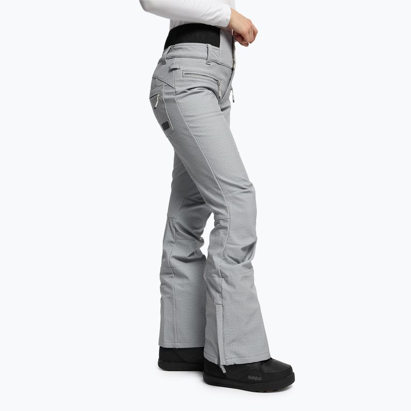 Pantaloni da snowboard donna ROXY Rising High grigio erica 3