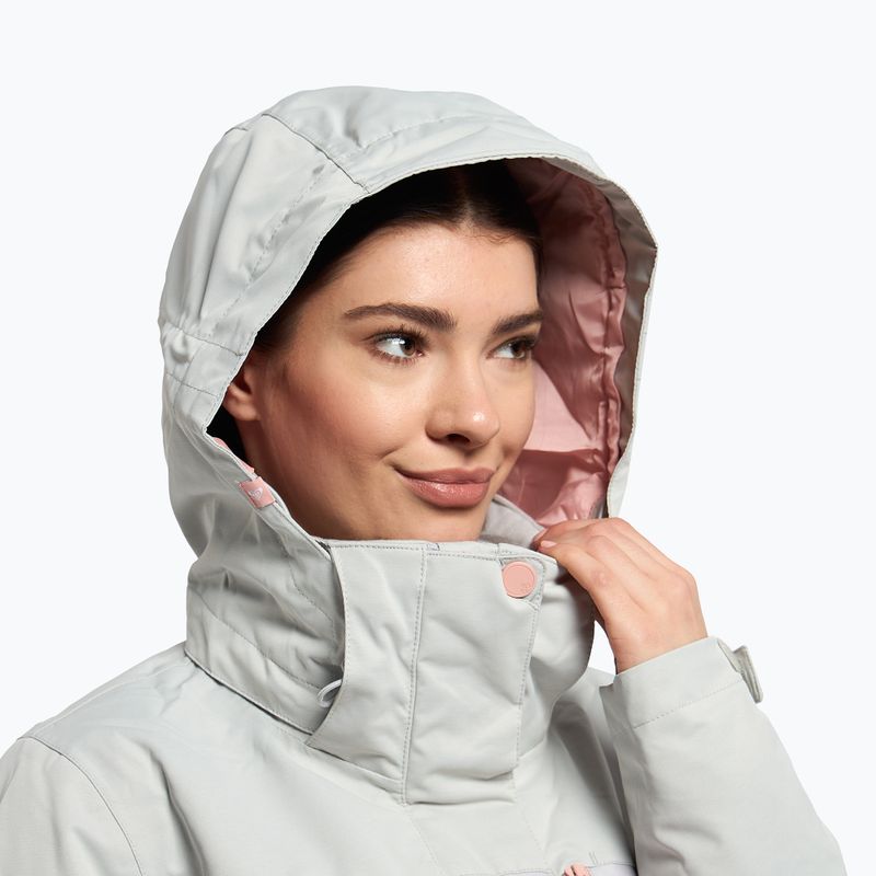 Giacca da snowboard donna ROXY Jetty Block grigio marmo viola 5