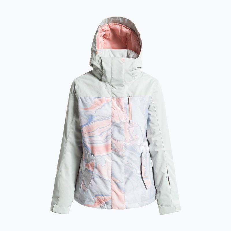 Giacca da snowboard donna ROXY Jetty Block grigio marmo viola 13