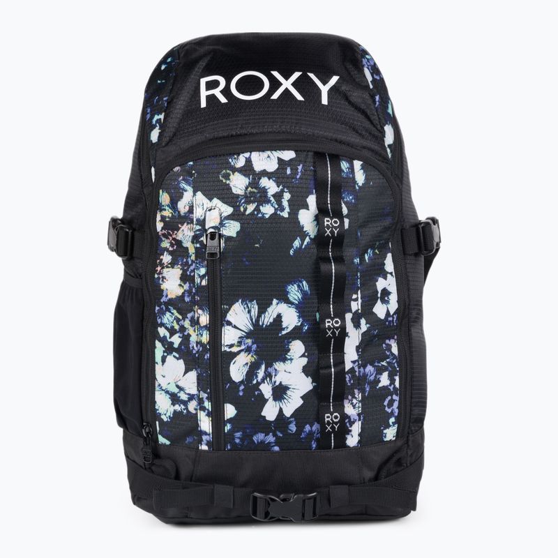 ROXY Tribute 23 l zaino da snowboard true black black flowers