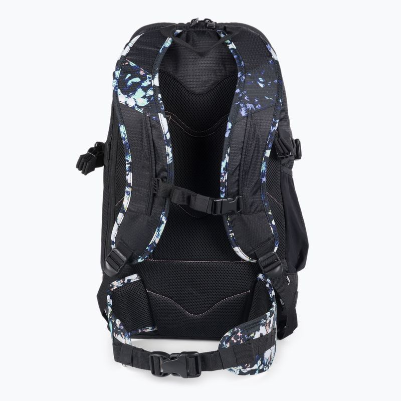 ROXY Tribute 23 l zaino da snowboard true black black flowers 3