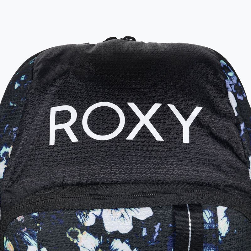 ROXY Tribute 23 l zaino da snowboard true black black flowers 4