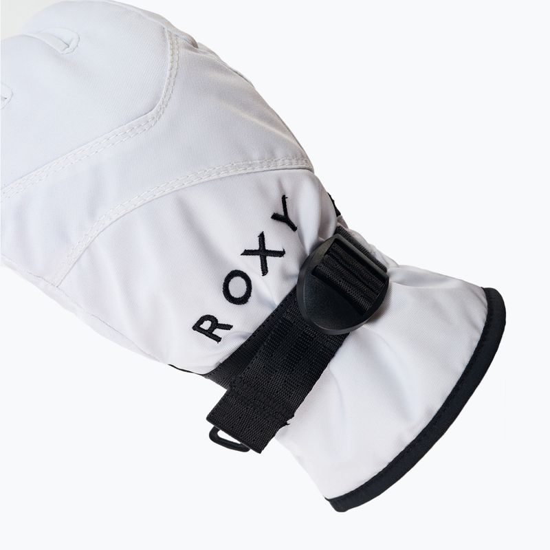 Guanti da snowboard da donna ROXY Jetty Solid bianco brillante 4