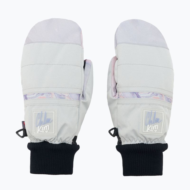 Guanti da snowboard da donna ROXY Chloe Kim grigio marmo viola 3