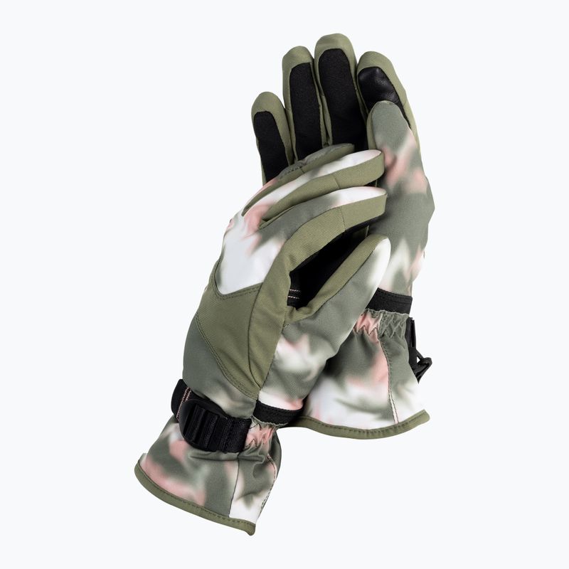 Guanti da snowboard da donna ROXY Jetty verde lichene profondo nimal