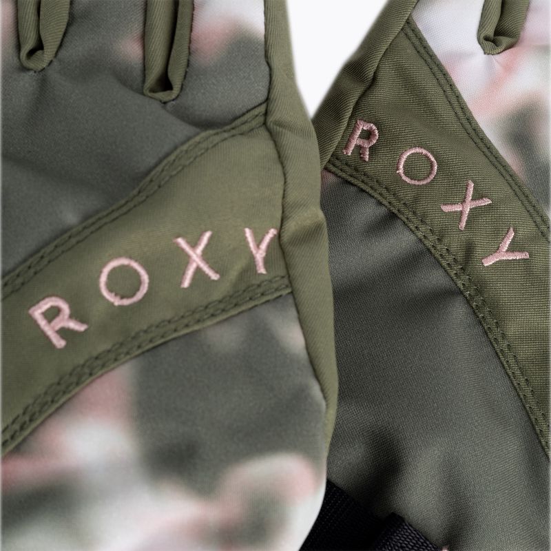 Guanti da snowboard da donna ROXY Jetty verde lichene profondo nimal 4