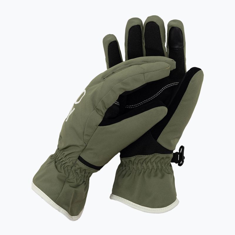 Guanti da snowboard da donna ROXY Freshfields verde lichene scuro