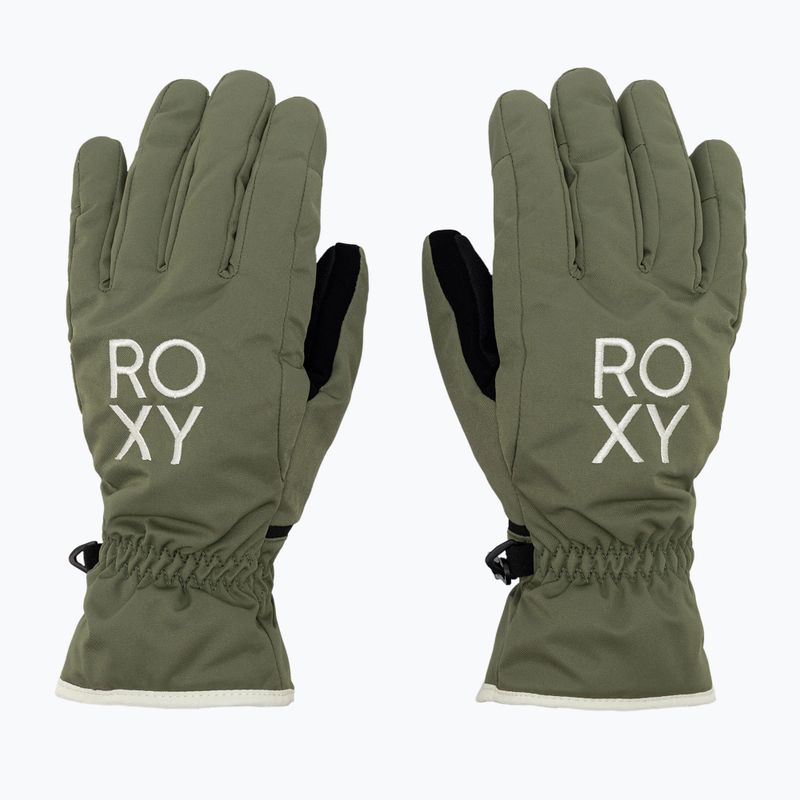 Guanti da snowboard da donna ROXY Freshfields verde lichene scuro 3