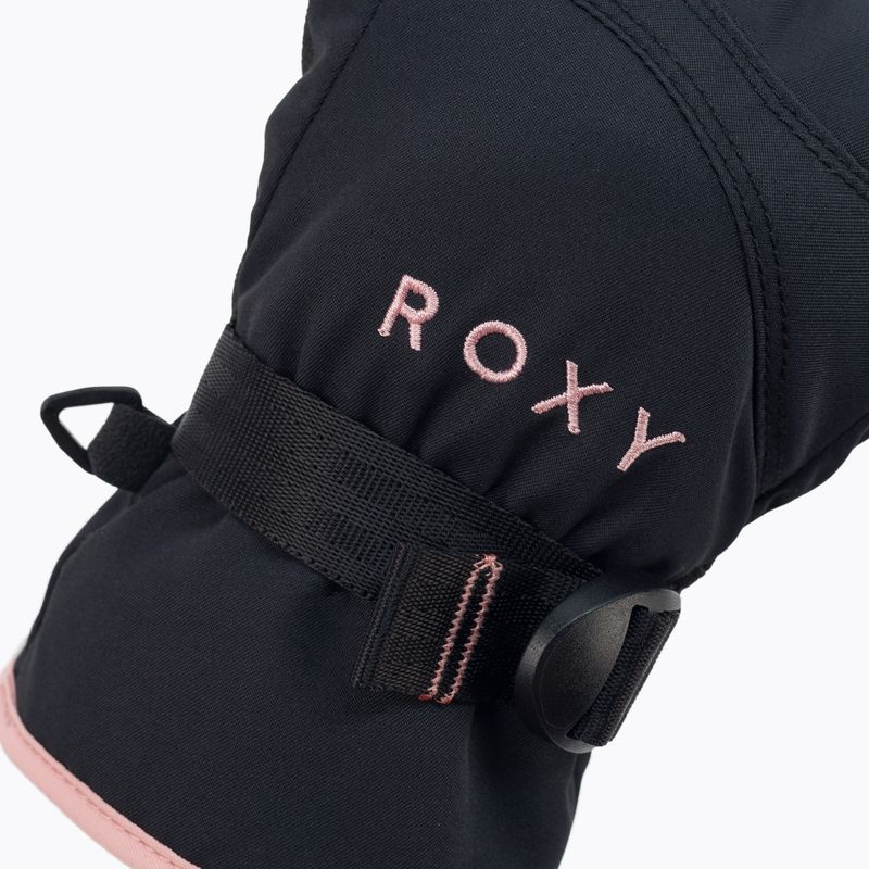 Guanti da snowboard per bambini ROXY Jetty Solid nero vero 4