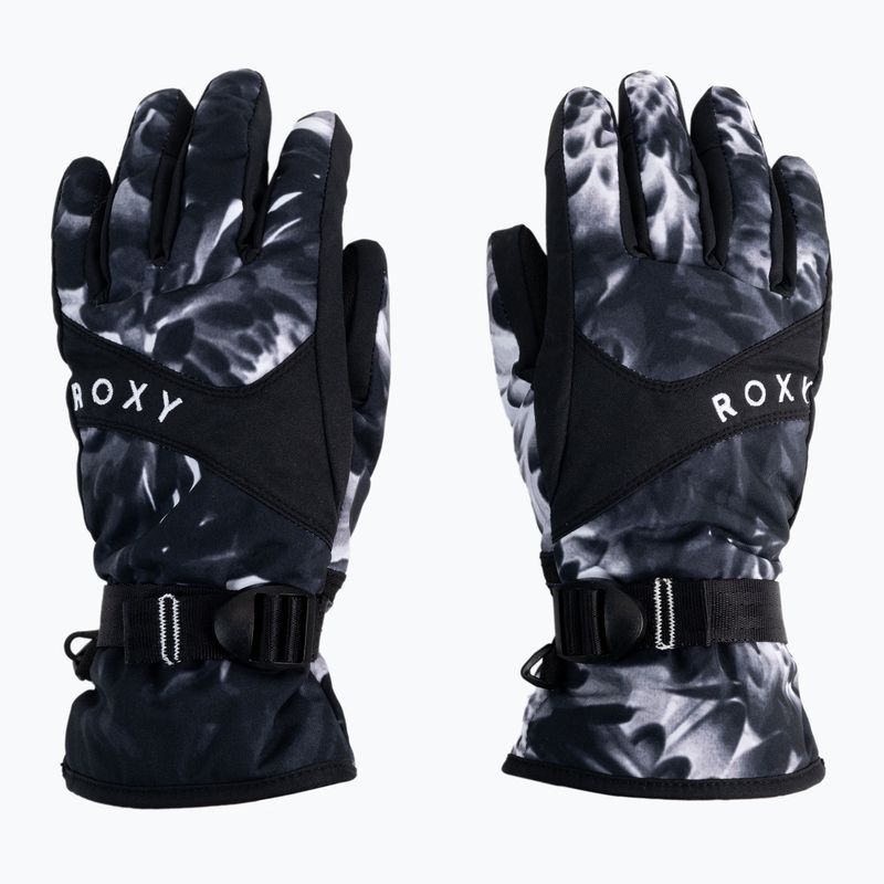 Guanti da snowboard da donna ROXY Jetty true black future flower 3