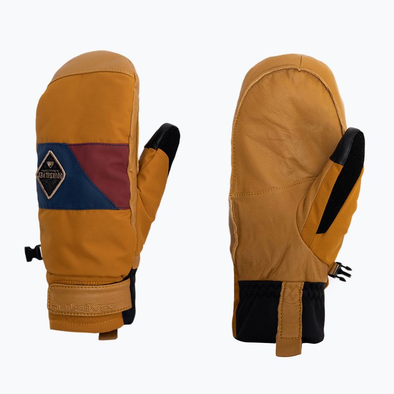 Guanti da snowboard Quiksilver Squad Mitt marrone olivastro
