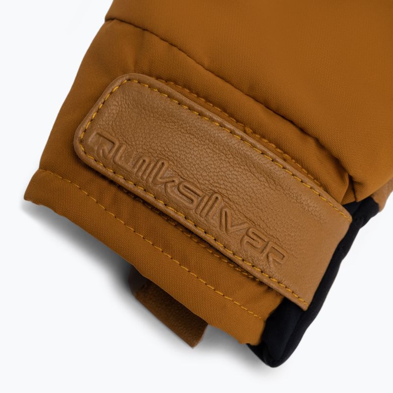 Guanti da snowboard Quiksilver Squad Mitt marrone olivastro 5