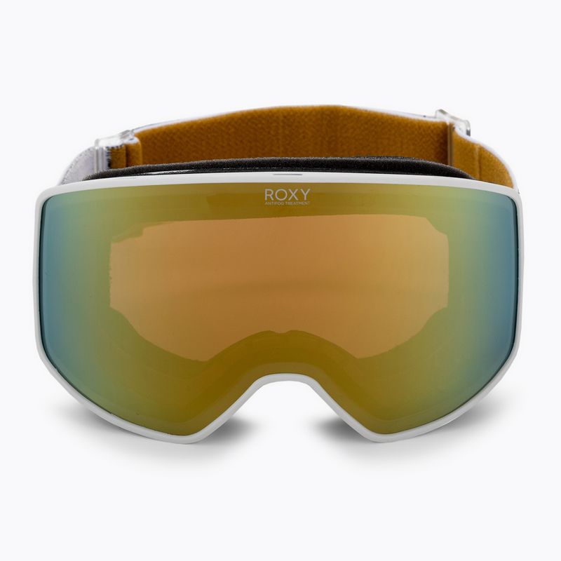 Occhiali da snowboard da donna ROXY Storm Peak Chic bianco brillante 2