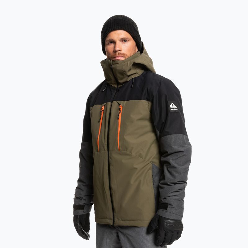 Giacca da snowboard Quiksilver Mission Plus grape leaf da uomo 7