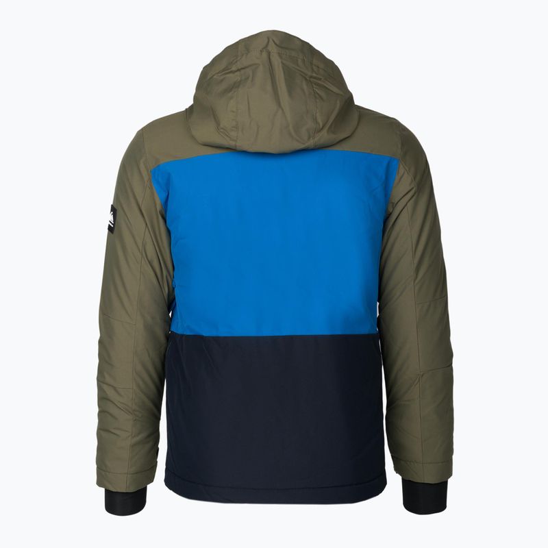Giacca da snowboard Quiksilver Side Hit foglia d'uva per bambini 2