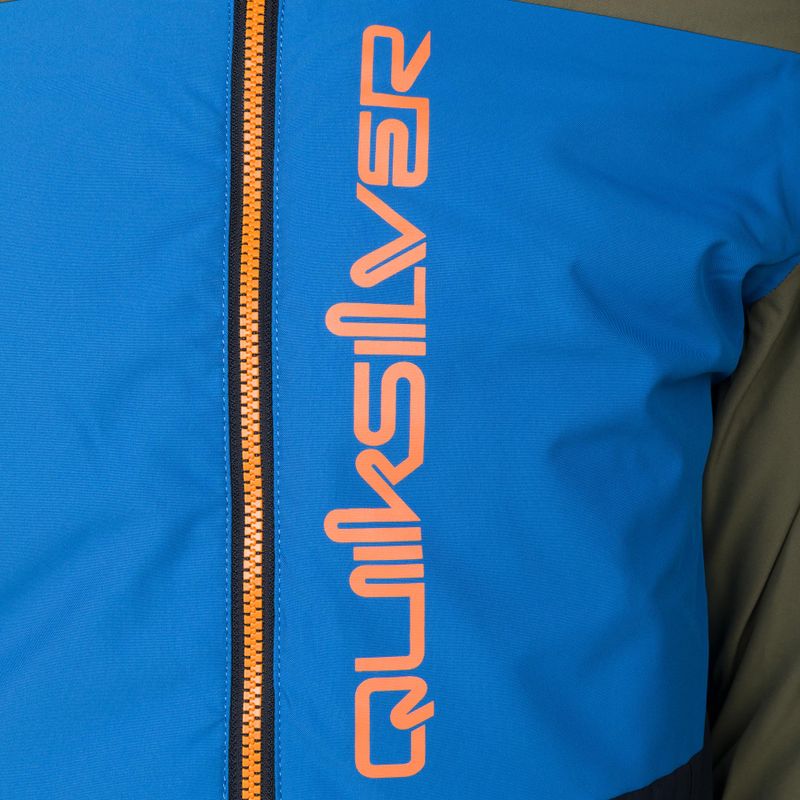 Giacca da snowboard Quiksilver Side Hit foglia d'uva per bambini 3
