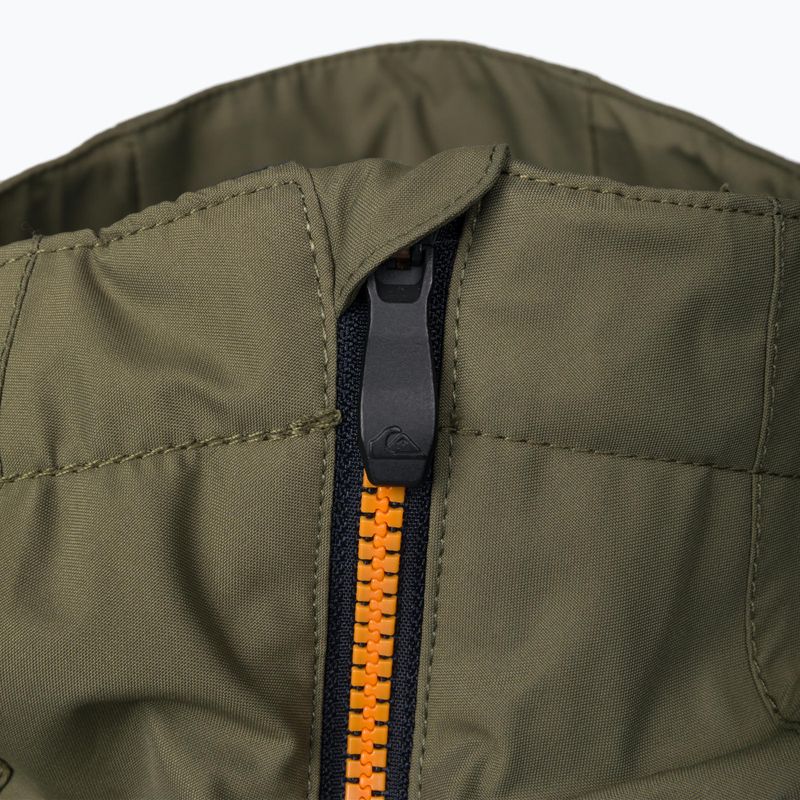 Giacca da snowboard Quiksilver Side Hit foglia d'uva per bambini 4