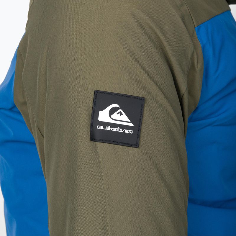 Giacca da snowboard Quiksilver Side Hit foglia d'uva per bambini 6