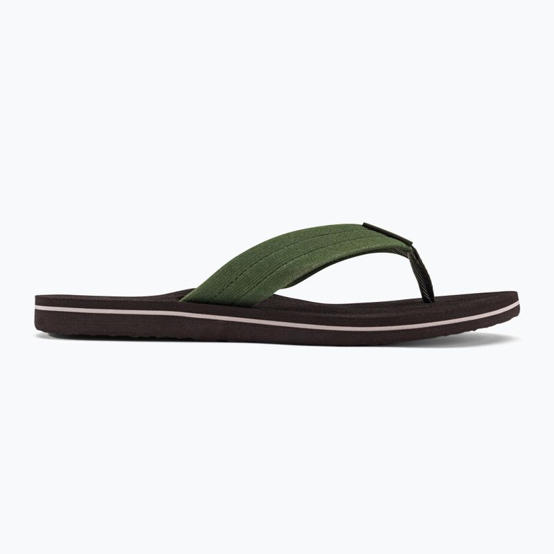 Infradito Quiksilver Molokai Layback Textured da uomo marrone/marrone/verde 2