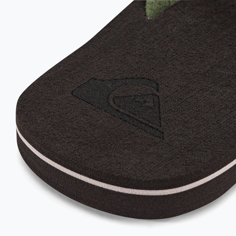 Infradito Quiksilver Molokai Layback Textured da uomo marrone/marrone/verde 8
