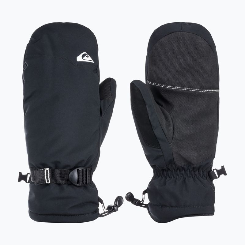 Guanto da snowboard Quiksilver Mission Mitt da uomo nero vero 7