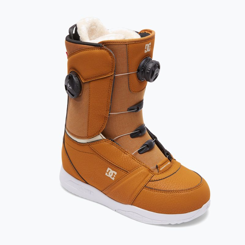 Scarponi da snowboard da donna DC Lotus marrone scuro/bianco sporco 10