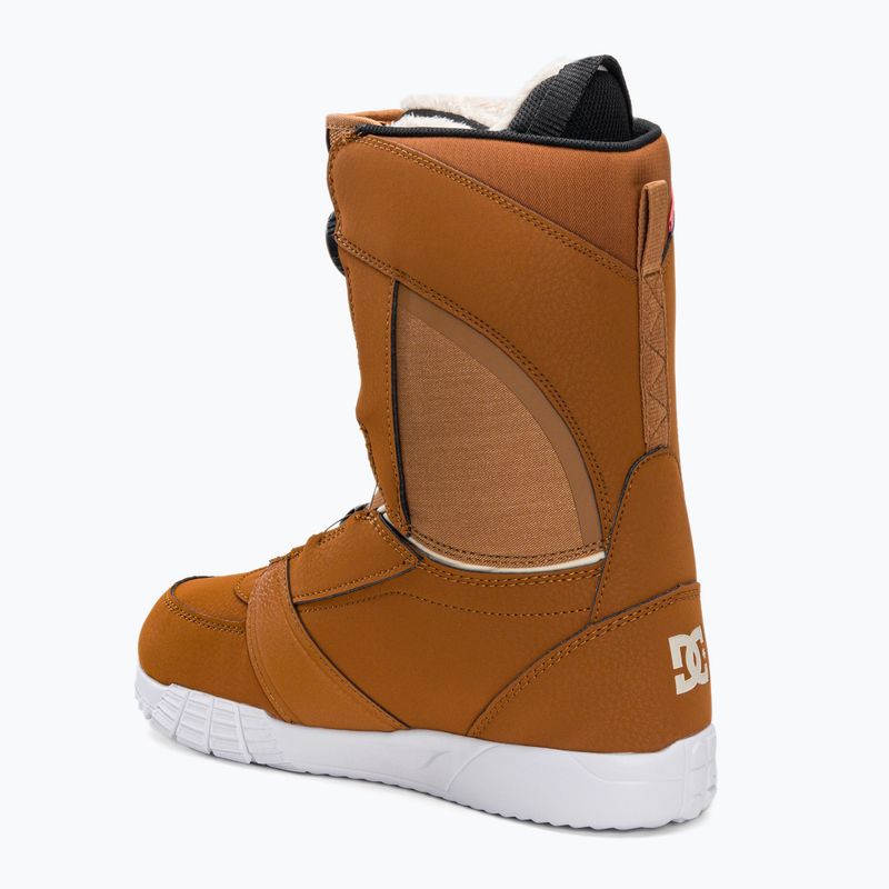Scarponi da snowboard da donna DC Lotus marrone scuro/bianco sporco 2