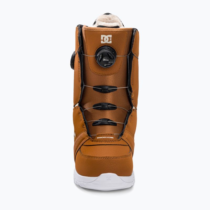 Scarponi da snowboard da donna DC Lotus marrone scuro/bianco sporco 3