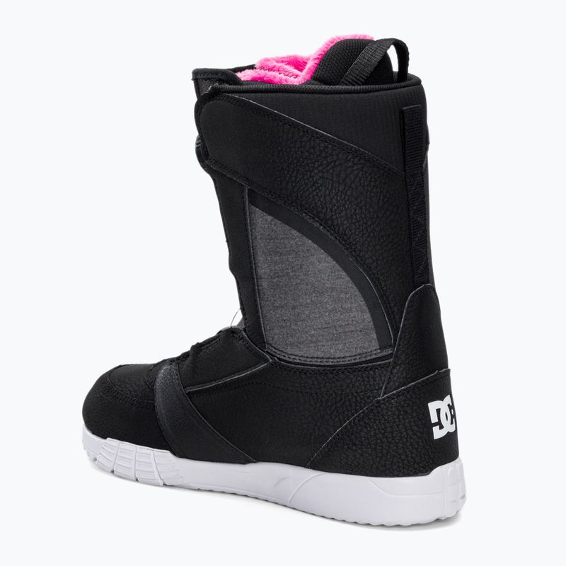 Scarponi da snowboard da donna DC Lotus nero/nero/bianco 2