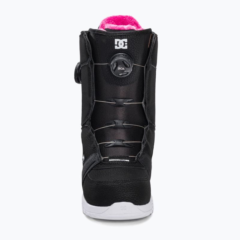 Scarponi da snowboard da donna DC Lotus nero/nero/bianco 3