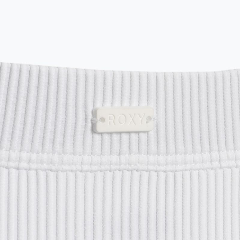 ROXY Love The Shorey - slip del costume da bagno bianco brillante 3