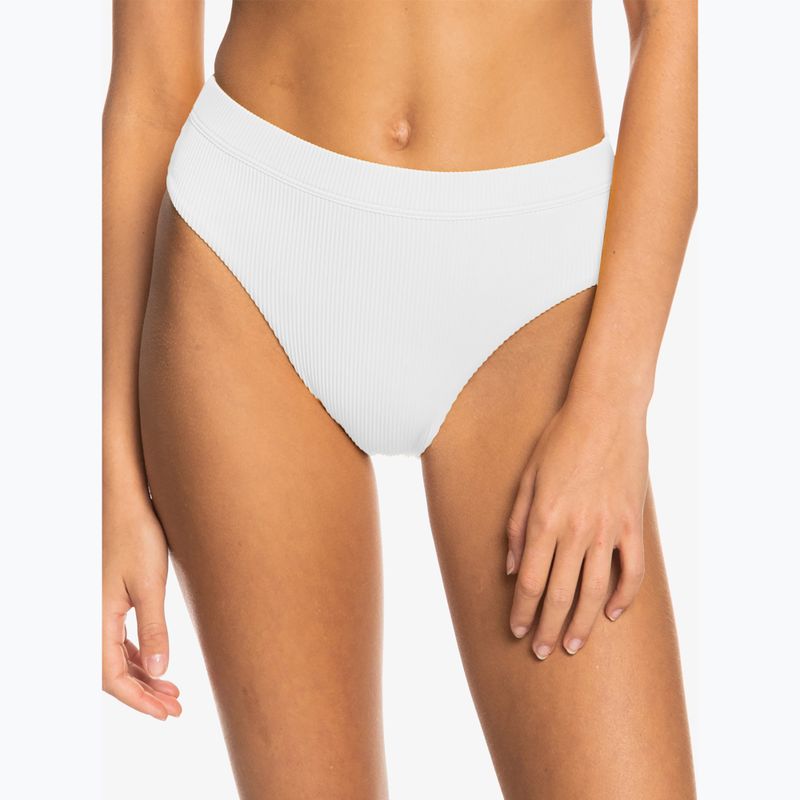 ROXY Love The Shorey - slip del costume da bagno bianco brillante 4