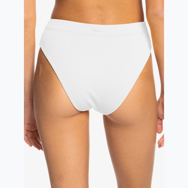ROXY Love The Shorey - slip del costume da bagno bianco brillante 6