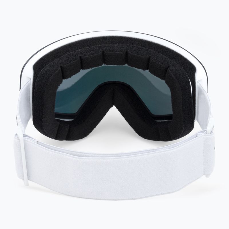 VonZipper Encore bianco lucido/wildlife fire chrome occhiali da snowboard 3