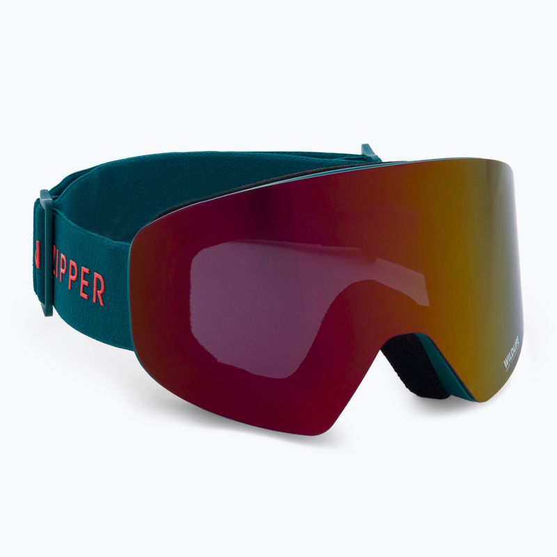 VonZipper Encore pacific satin/wildlife black-fire chrome occhiali da snowboard