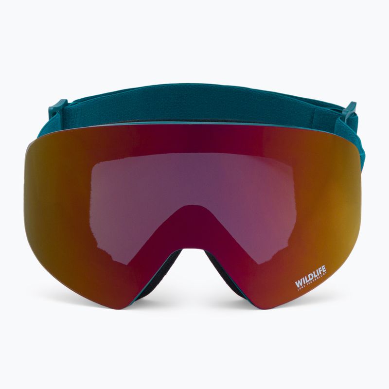 VonZipper Encore pacific satin/wildlife black-fire chrome occhiali da snowboard 2