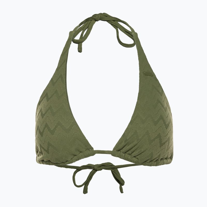 ROXY Current Coolness Top costume da bagno a triangolo allungato verde loden